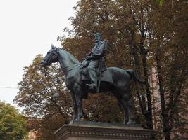 Garibaldi monument in Bologna photo