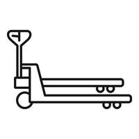 Lift cart icon, outline style vector