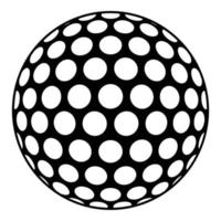 Golf ball icon, simple style vector