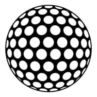 Golf ball icon, simple style vector