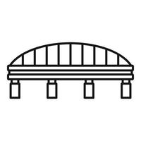 Safe bridge icon, outline style vector