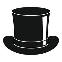 icono de sombrero mágico, estilo simple vector