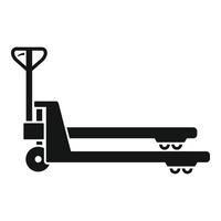 icono de carro elevador, estilo simple vector