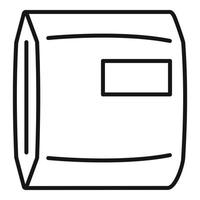 Delivery package icon, outline style vector