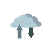 Download and upload from cloud icon vector