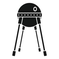 Space capsule icon, simple style vector
