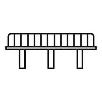 Viaduct bridge icon, outline style vector