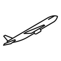 Air post delivery icon, outline style vector