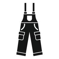 icono de pantalones de cazador, estilo simple vector