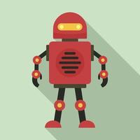 Robot icon, flat style vector