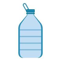 Big plastic bottle icon, flat style vector