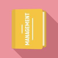 Folder management icon, flat style vector