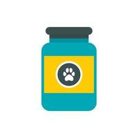 icono de vitaminas o medicamentos para animales vector