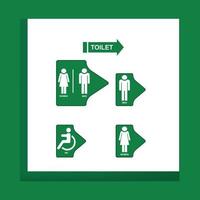 Toilet icons set, toilet signs, WC, vector