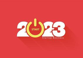 Startup concept 2022 new year  business creative ideas concept design, Vector illustration modern layout template