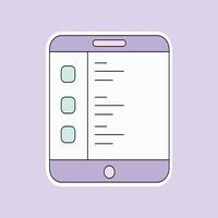 a gadget isolated on soft purple background vector