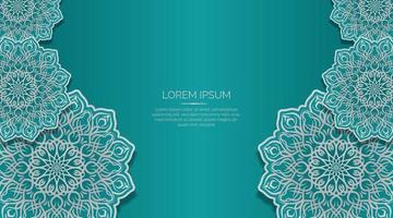 simple background with ornament border vector