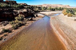 Stream in desert photo