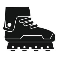 Professional inline skates icon, simple style vector