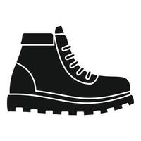 Hunter boot icon, simple style vector