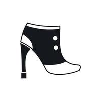 icono de botas de mujer, estilo simple vector
