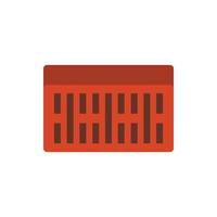 Brick icon, flat style vector