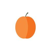 Apricot icon in flat style vector