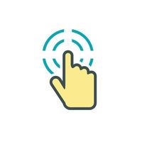 Cursor icon, flat style vector