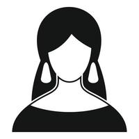 Fortune teller icon, simple style vector