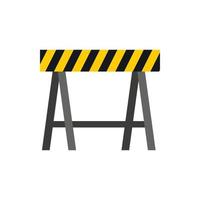 Prohibitory road sign icon, flat style vector