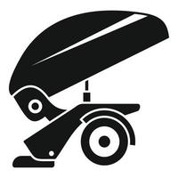 Agricultural trailer icon, simple style vector