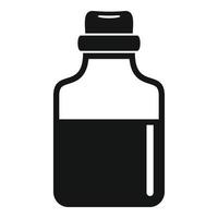 Magic blood flask icon, simple style vector