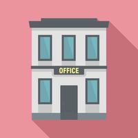 Business office icon, flat style vector