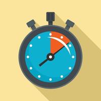 Stopwatch icon, flat style vector