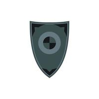 Shield icon in flat style vector