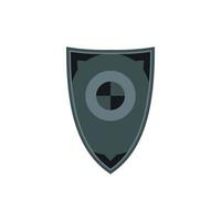 Shield icon in flat style vector