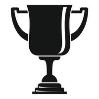 icono de copa de oro de fútbol americano, estilo simple vector