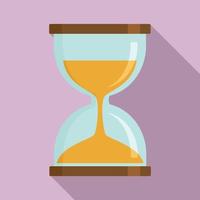 Magic hourglass icon, flat style vector