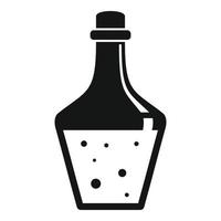 Magic potion icon, simple style vector