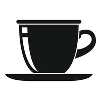 icono de la taza de café, estilo simple vector