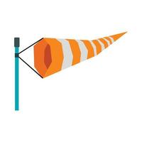 Supplies a wind sock icon, flat style vector