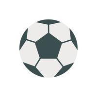 icono de balón de fútbol en estilo plano vector