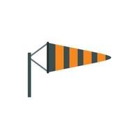 Windsock icon in flat style vector