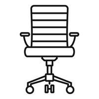 Wheel chair desk icon, outline style vector