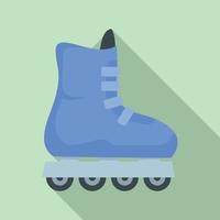 Children inline skates icon, flat style vector