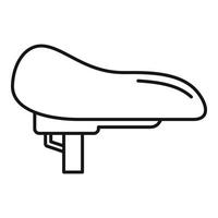 Bike seat icon, outline style vector