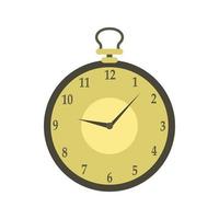 Pocket watch icon in flat style vector