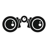 Binoculars icon, simple style vector