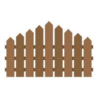 Triangular fence icon, flat style. vector
