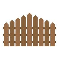 Triangular fence icon, flat style. vector